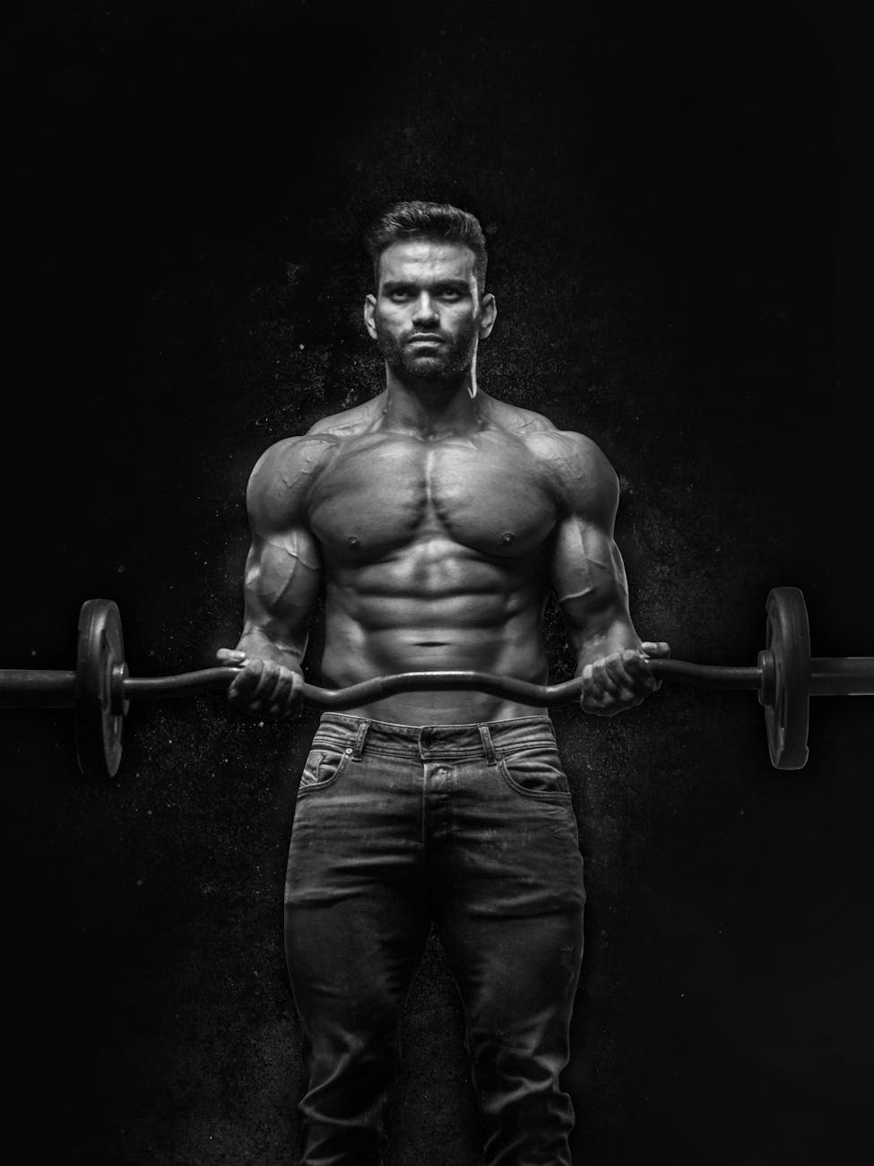 Person deadlifting in a gym